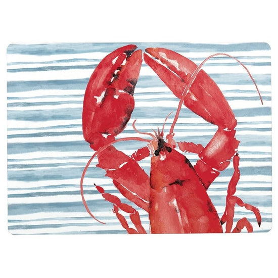 Red Lobster Hard Placemats - Set of 4 - Horse Country Trading Company