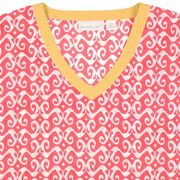 Newport Coral V-Neck Tunic - Horse Country Trading Company