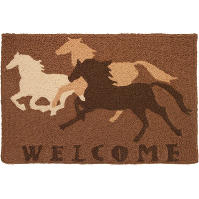 Welcome Horses Rug 20 x 30 - Horse Country Trading Company