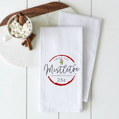 Fresh Cut Mistletoe Hand Towel - Horse Country Trading Company