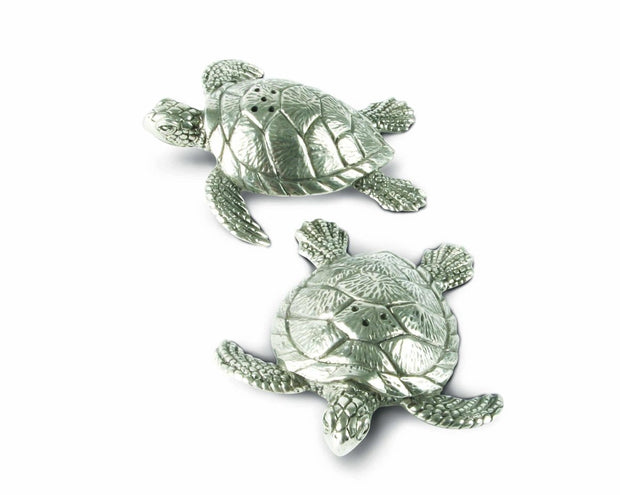 Pewter Sea Turtles Salt & Pepper Set - Horse Country Trading Company