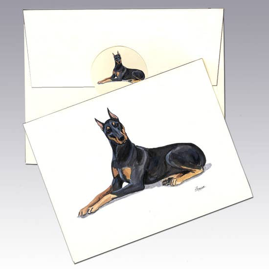 Doberman Pinscher Note Cards - Horse Country Trading Company