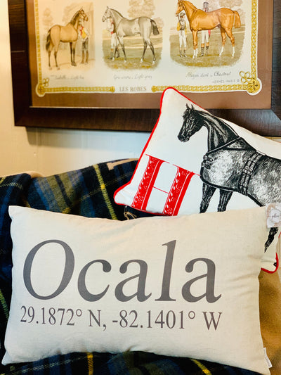 Ocala Pillow - Horse Country Trading Company